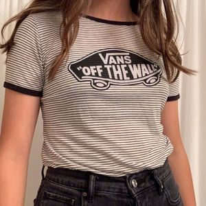 Striped Vans T-shirt